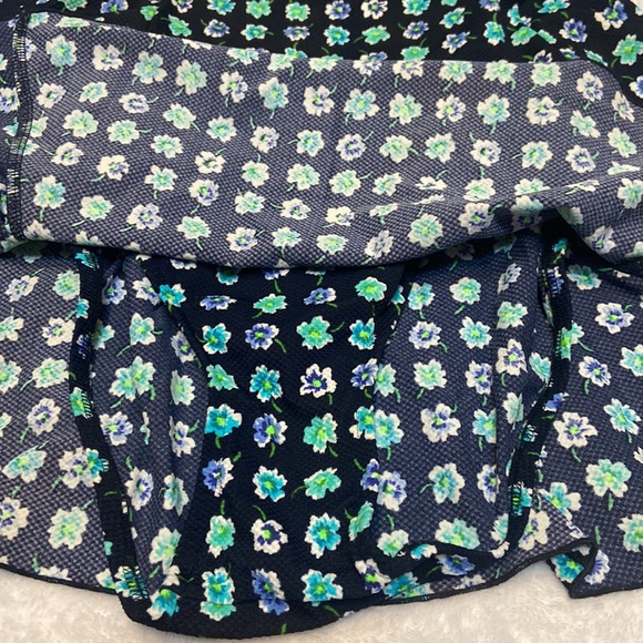 NWT Adrienne Vittadini Underwire Swim Dress Size 12 Navy Multi Flower Print - Picture 5 of 12